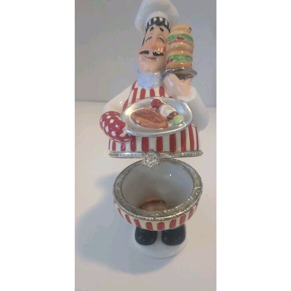 Cooking Club America Collection Ceramic CHEF Trinket Box - Picture 6 of 10